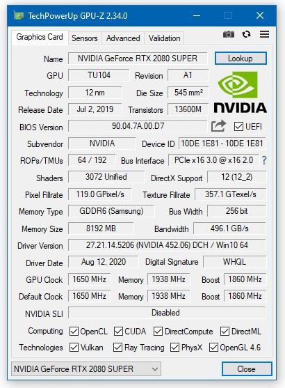 ԿʶGPU-Z2.34.0汾֧RTX 30Intel 11GDDR6XԴ